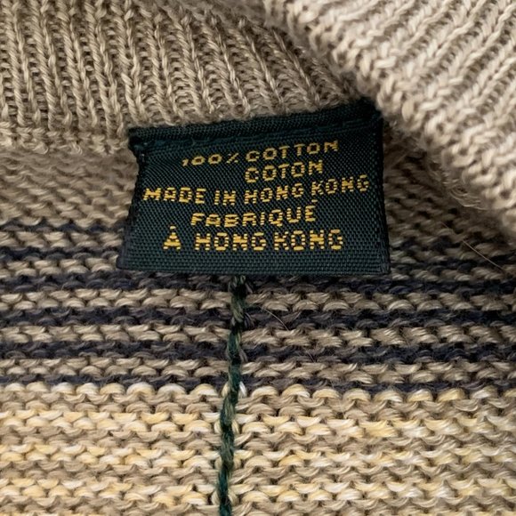 BOBBY JONES Classic Argyle 100% Cotton Sweater SZ L - Picture 10 of 10